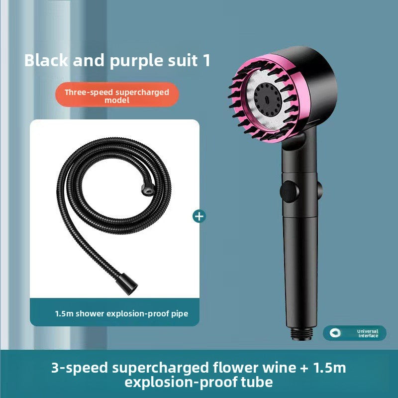 Strong supercharged shower