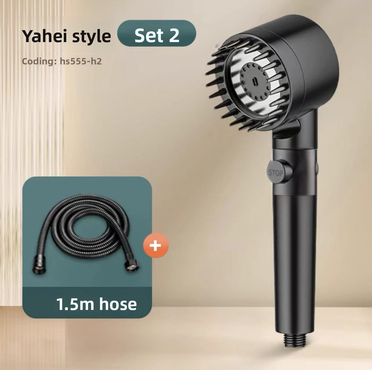 Strong supercharged shower