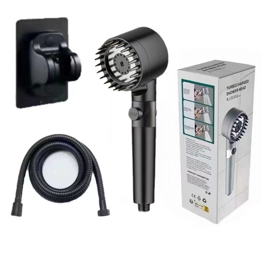 Strong supercharged shower