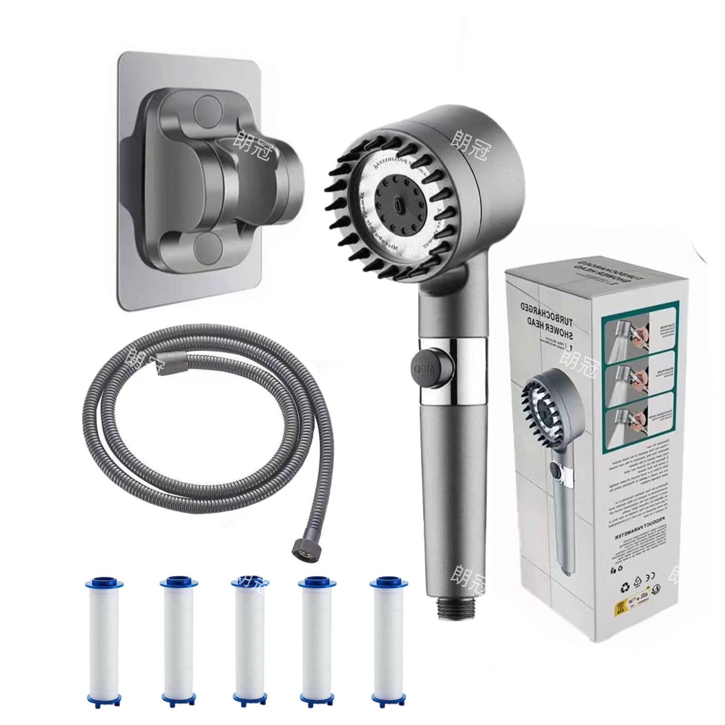 Strong supercharged shower