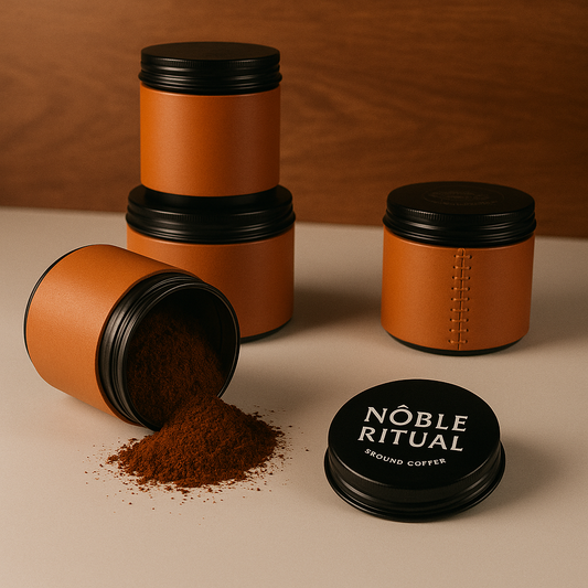 Duo Artisan Leather Vacuum Canisters