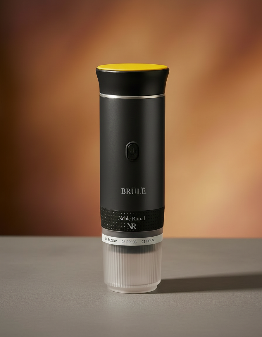 Brulé portable espresso maker, Graphite Roast