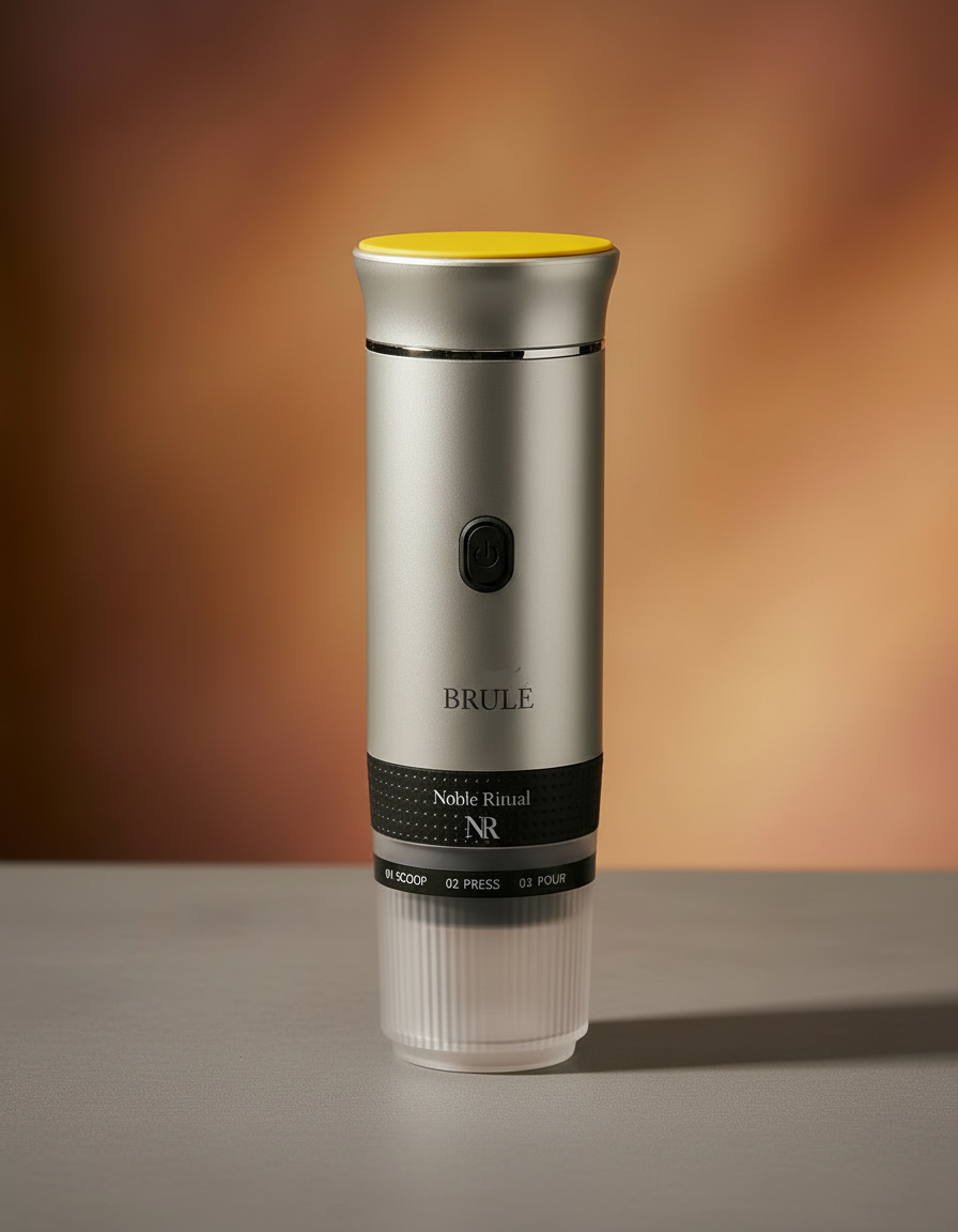 Brulé portable espresso maker, Pearl Mist