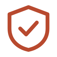Shield with a check