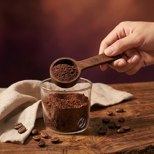 Hand Carved Dark Chestnut Serving Spoon