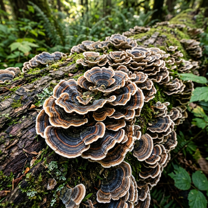 Turkey Tail mushroom, shelf fungus