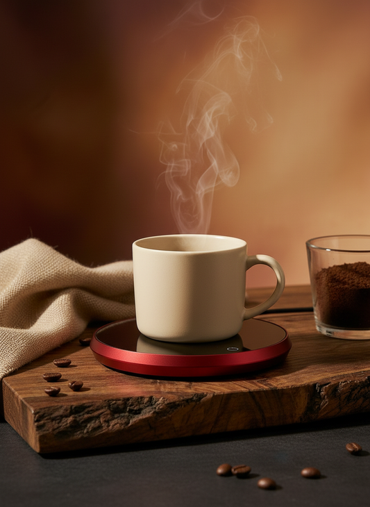 The Ritual Warming Plate, USB mug warmer, Noble Ritual custom photo