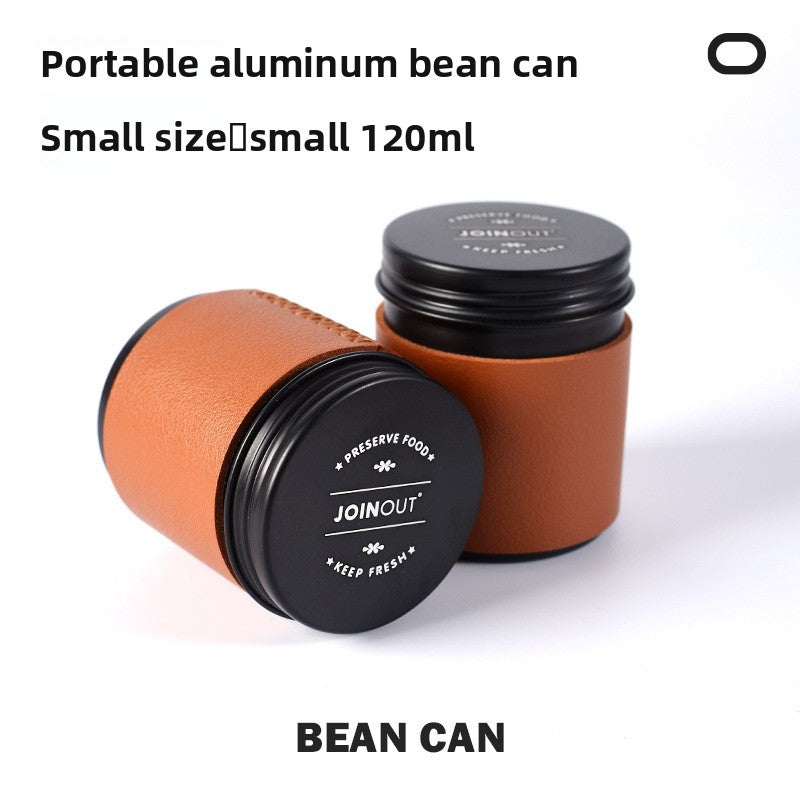 Duo Artisan Leather Vacuum Canisters