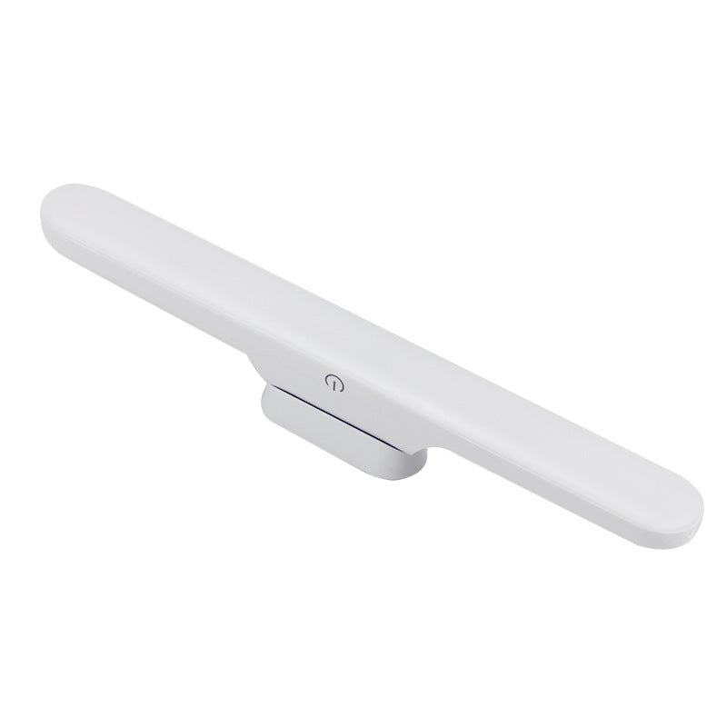30 cm white rechargeable LED light bar with a touch dimming button
