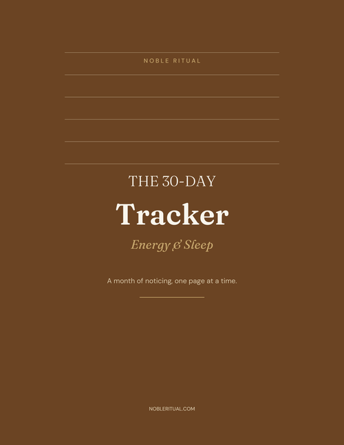 30-Day Energy and Sleep Tracker cover